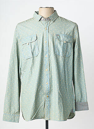 Chemise manches longues imprimé fantaisie bleu TOMMY HILFIGER homme