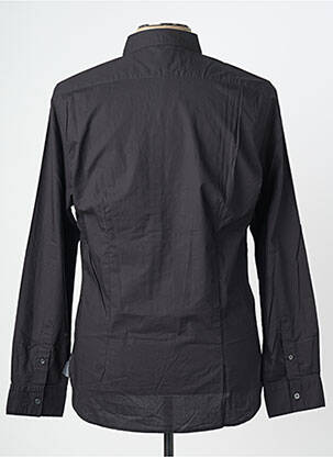 Chemise manches longues coupe droite noir BEING HUMAN homme