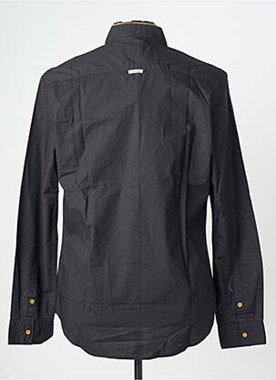 Chemise manches longues coupe droite noir BEING HUMAN homme