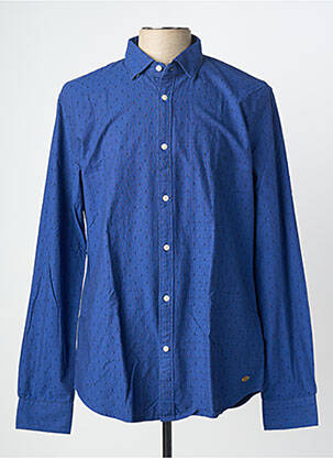 Chemise manches longues imprimé fantaisie bleu SCOTCH & SODA homme