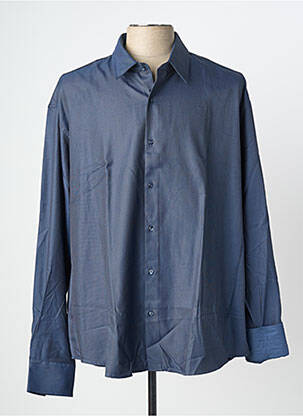 Chemise manches longues imprimé fantaisie bleu SAINT HILAIRE homme