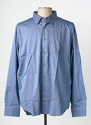 Chemise manches longues imprimé fantaisie bleu PHILO VANCE homme
