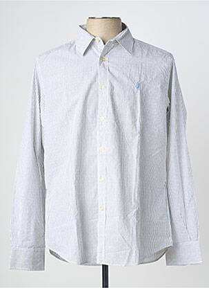 Chemise manches longues imprimé fantaisie blanc MCS homme