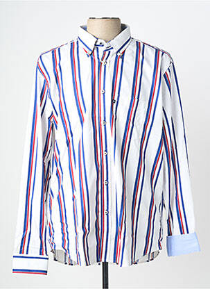 Chemise manches longues imprimé fantaisie blanc BLUSALINA homme