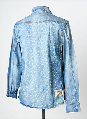Chemise manches longues imprimé fantaisie bleu GAUDI homme