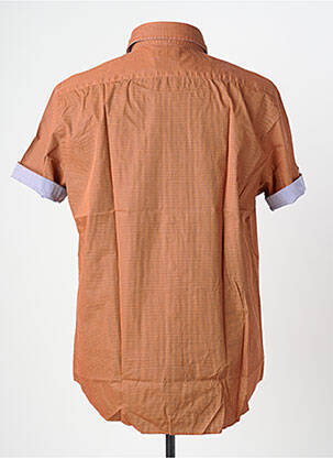 Chemise manches courtes imprimé fantaisie orange MCS homme