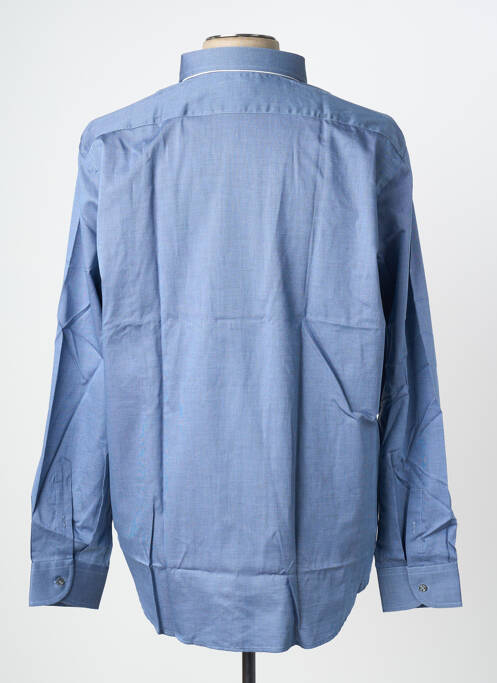 Chemise manches longues imprimé fantaisie bleu PHILO VANCE homme