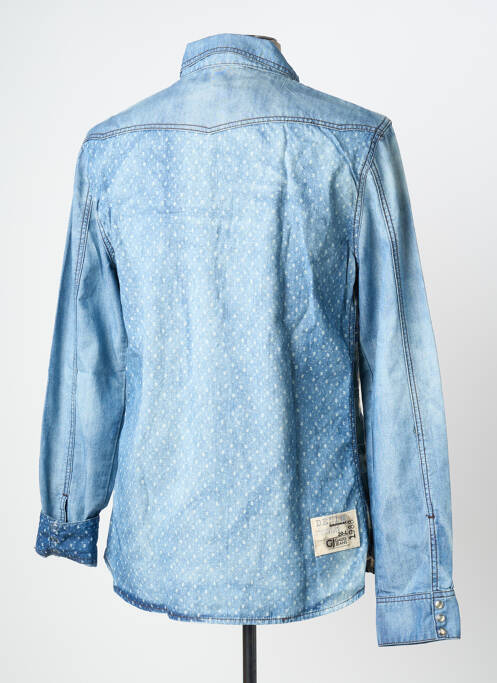 Chemise manches longues bleu GAUDI homme