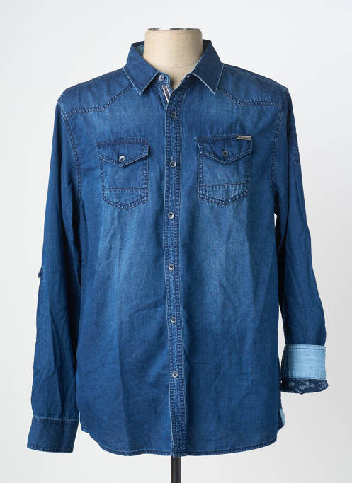 Chemise manches longues bleu KAPORAL homme