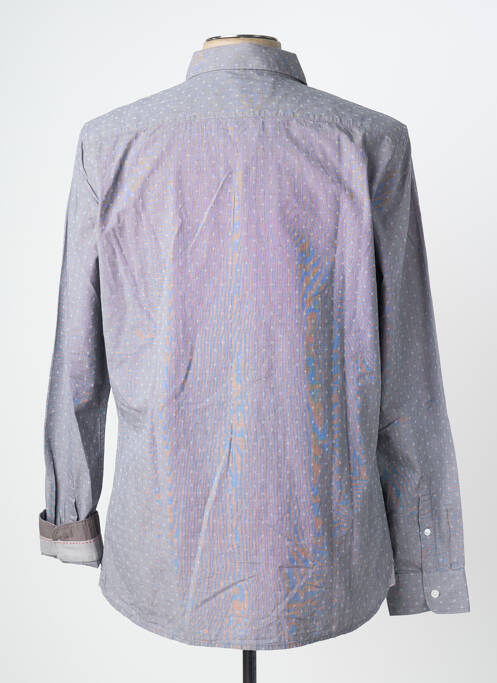 Chemise manches longues gris BEING HUMAN homme