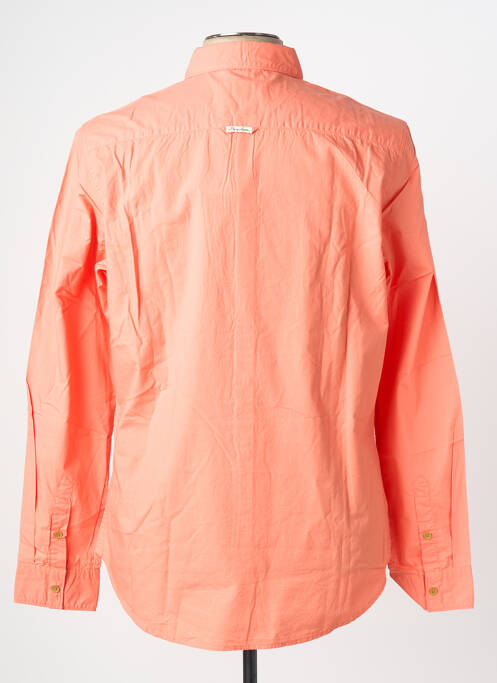 Chemise manches longues orange BEING HUMAN homme