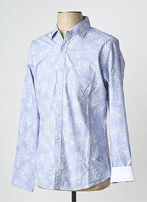 Chemise manches longues imprimé fantaisie bleu BEING HUMAN homme