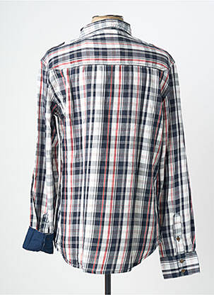 Chemise manches longues poignets boutonnés bleu DEELUXE homme