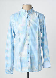 Chemise manches longues poignets boutonnés bleu KAPORAL homme