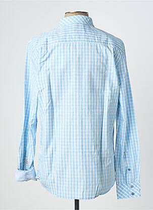 Chemise manches longues poignets boutonnés bleu KAPORAL homme