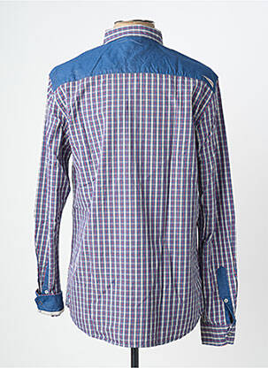 Chemise manches longues poignets boutonnés bleu KAPORAL homme