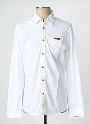 Chemise manches longues poches blanc BEING HUMAN homme