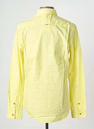 Chemise manches longues poignets boutonnés jaune BEING HUMAN homme