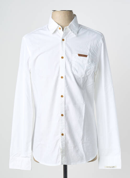 Chemise manches longues blanc BEING HUMAN homme