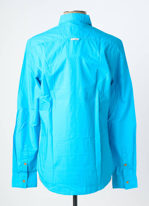 Chemise manches longues bleu BEING HUMAN homme