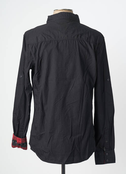 Chemise manches longues noir DEELUXE homme