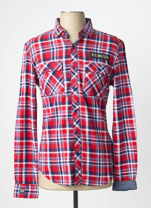 Chemise manches longues rouge KILIWATCH homme