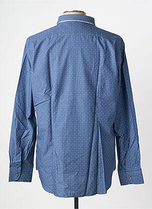 Chemise manches longues imprimé fantaisie bleu PHILO VANCE homme