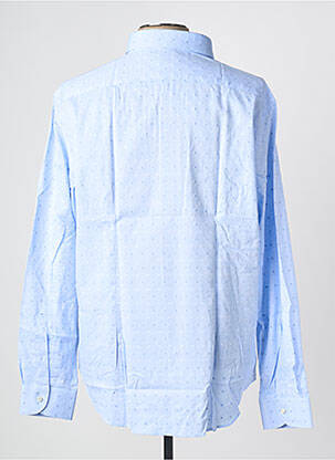 Chemise manches longues imprimé fantaisie bleu PHILO VANCE homme