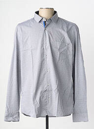 Chemise manches longues imprimé fantaisie gris FOX homme