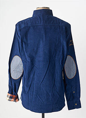 Chemise manches longues coupe cintrée bleu CLASSIC ALL BLACKS homme