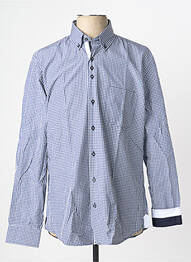 Chemise manches longues poches bleu CAP 10 TEN homme