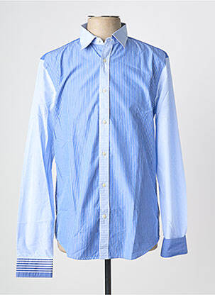 Chemise manches longues imprimé rayures bleu SCOTCH & SODA homme