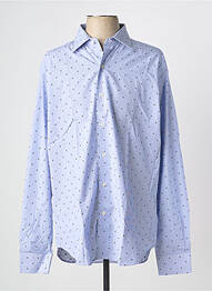 Chemise manches longues coupe cintrée bleu PHILO VANCE homme