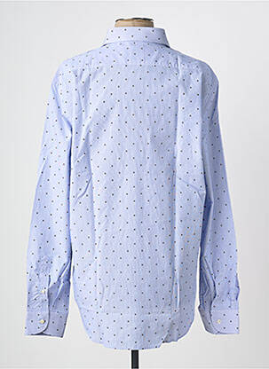 Chemise manches longues coupe cintrée bleu PHILO VANCE homme