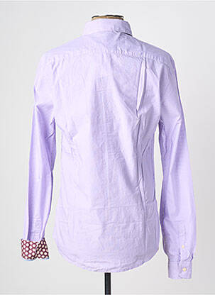 Chemise manches longues tissage popeline violet SCOTCH & SODA homme