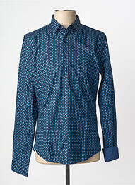 Chemise manches longues tissage popeline bleu SCOTCH & SODA homme