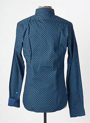 Chemise manches longues tissage popeline bleu SCOTCH & SODA homme