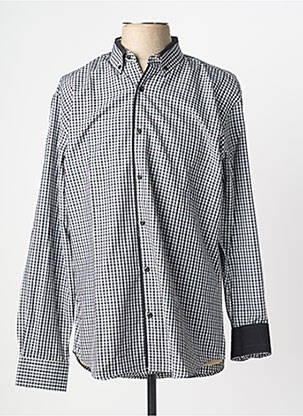 Chemise manches longues coupe cintrée noir CAP 10 TEN homme