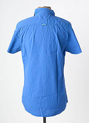 Chemise manches courtes poches bleu BEING HUMAN homme
