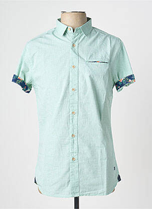 Chemise manches courtes poches vert DEELUXE74 homme