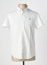 Chemise manches courtes imprimé fantaisie beige SCOTCH & SODA homme