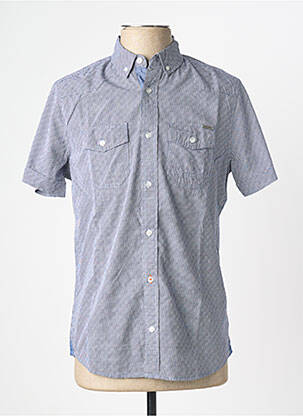 Chemise manches courtes poches bleu KAPORAL homme
