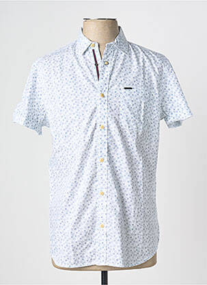 Chemise manches courtes poches bleu KAPORAL homme