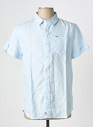 Chemise manches courtes poches bleu DEELUXE74 homme