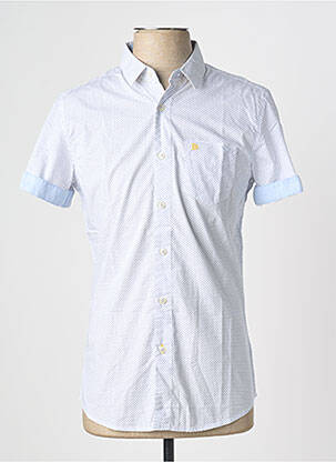 Chemise manches courtes poches bleu BEING HUMAN homme