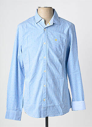 Chemise manches longues bleu BEING HUMAN homme