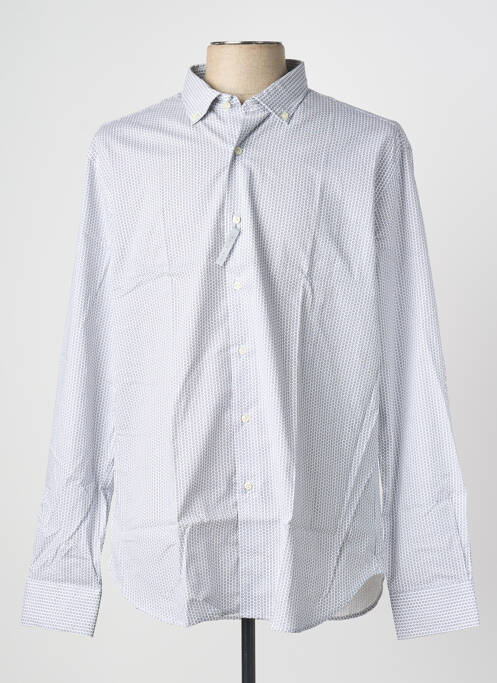 Chemise manches longues imprimé fantaisie gris PHILO VANCE homme