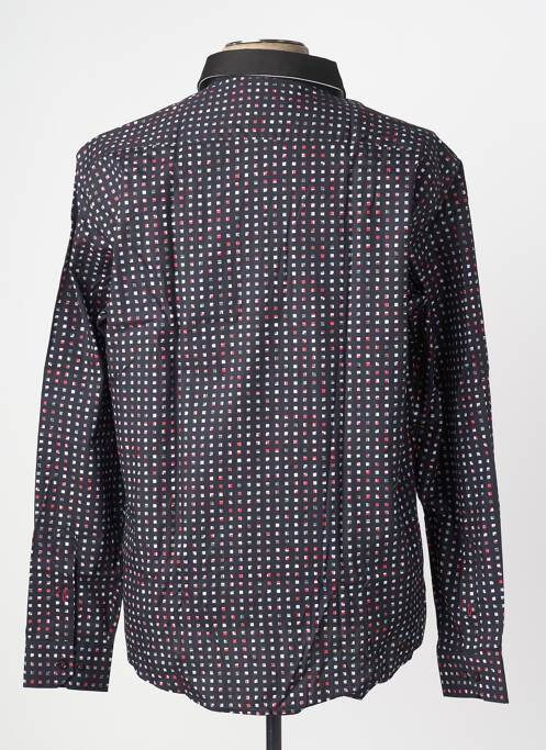 Chemise manches longues coupe droite noir FOX homme