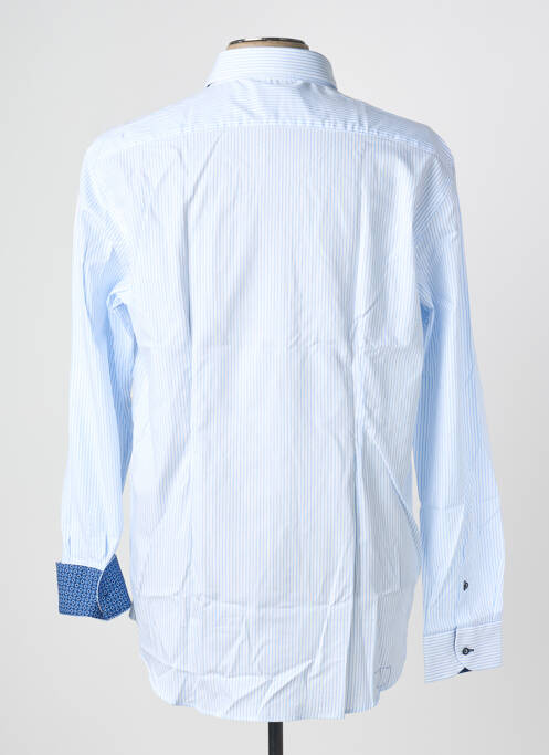 Chemise manches longues imprimé rayures bleu PHILO VANCE homme