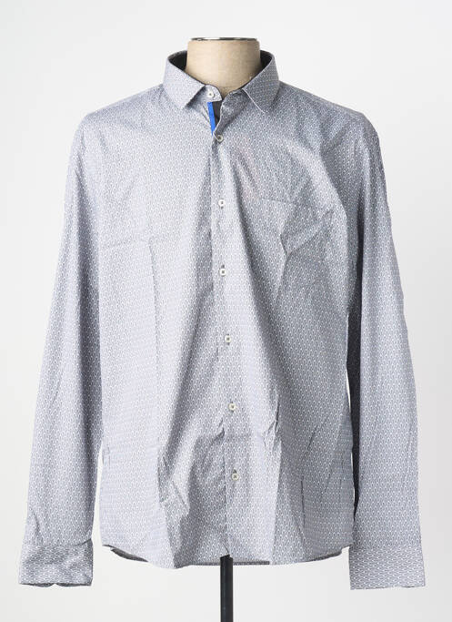 Chemise manches longues imprimé fantaisie gris FOX homme